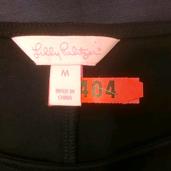 Lily Pulitzer Sweet Bell Sleeve Black Dress/Tunic - Picture 3 of 3